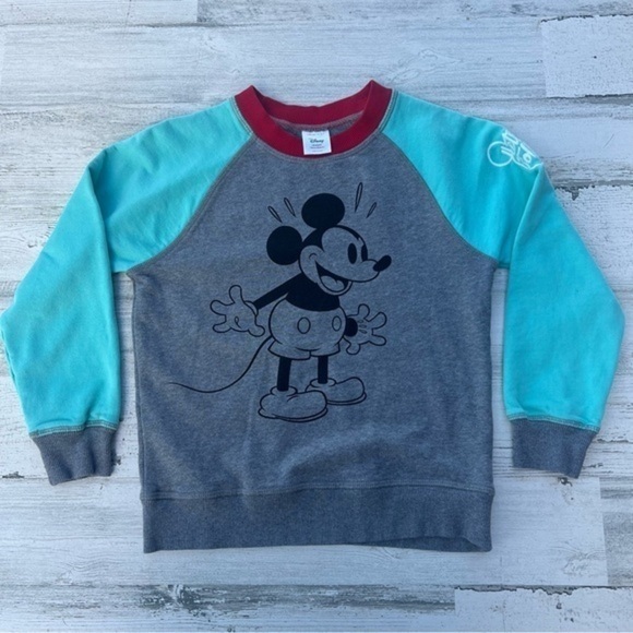 Hanna Andersson x Disney Mickey Mouse Sweatshirt Size‎ 6-7 120cm Pullover Shirt - Picture 1 of 11
